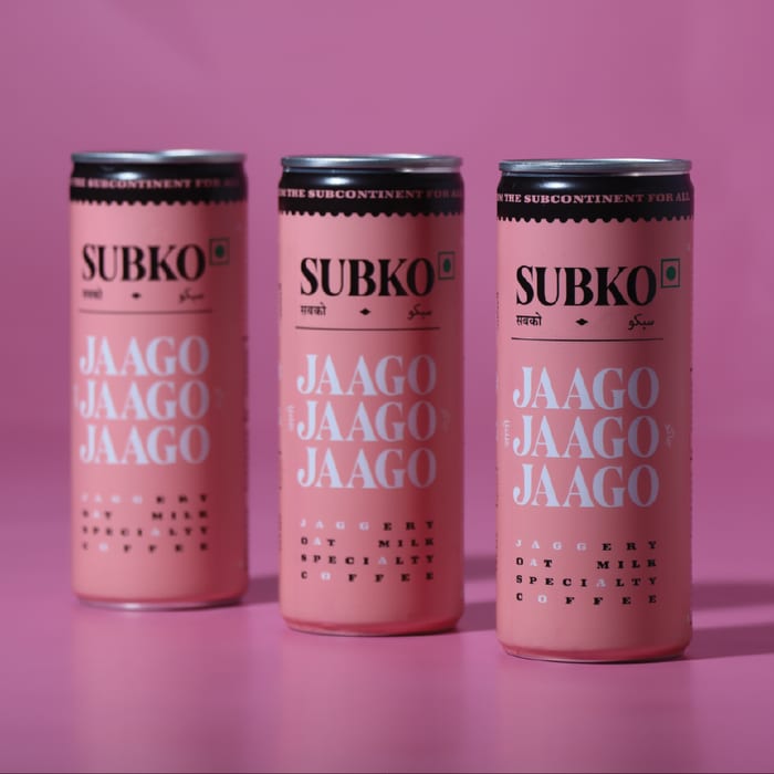 Jaago jaggery latte cans